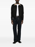 Burberry Check-collar Harrington bomber jacket