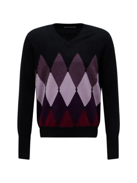 Ballantyne argyle V-neck sweater